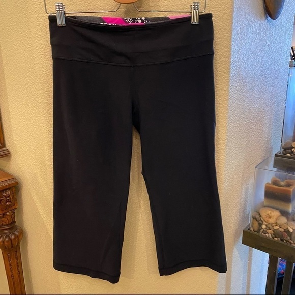 LULULEMON Women Reversible Cropped Pants Size 8 - Picture 6 of 9